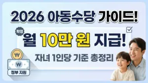 한국 아동수당 2026